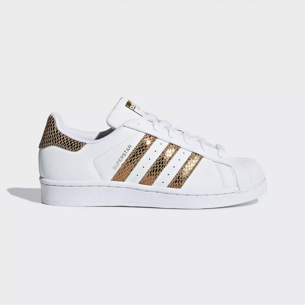 Adidas Superstar Tenis Blancos Para Niña (MX-95940)